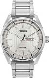 Citizen Men's Sport Casual 3-Hand Eco-Drive Watch, Day/Date, Patterned Dial, Dom...