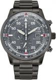 Citizen Men's Eco-Drive Sport Casual Brycen Weekender Chronograph Stainless Steel Watch, 12/24 Hour Time, Date, Luminous Markers, 44mm