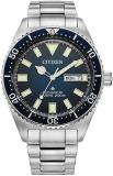 Citizen Men's Promaster Dive Automatic 3-Hand Stainless Steel Watch, Day Date, L...