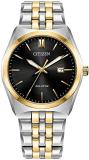 Citizen Men's Classic Corso Eco-Drive Watch, 3-Hand Date, Luminous Hands and Markers, Two-Tone Stainless Steel
