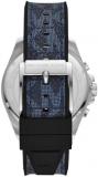 Michael Kors Men's Brecken Stainless Steel Quartz Watch with Mixed Strap, Multicolor, 22 (Model: MK8923)