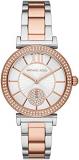 Michael Kors Women's Watch ABBEY, 36 mm case size, Three Hand movement, Stainless Steel strap