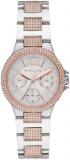 Michael Kors Women's Watch Camille, 33 mm case Size, Multifunction Movement, Stainless Steel Strap
