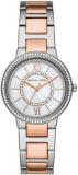 Michael Kors MK4397 Gabbi Mother of Pearl Dial Two Tone Rose Gold/Silver Stainle...