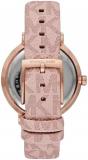 Michael Kors Women's Rose Gold/Rose Logo Pyper Stainless Steel & Leather Watch Watch for Women with Steel, Leather, or Silicone Band