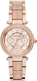 Michael Kors MK6110 Ladies Mini Parker Rose Gold Plated Bracelet Watch