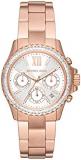 Michael Kors Everest Chronograph Stainless Steel Watch Case Size 36mm with Stain...