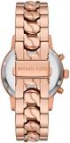 Michael Kors Watches Women's Ritz Quartz Watch with Stainless Steel Strap, Rose Gold, 20 (Model: MK7223)