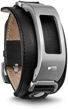 Garmin 010-01407-43 Vivofit 2, Silver/Black Leather Cuff
