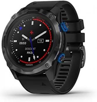 Garmin Descent Mk2i Titanium Carbon Gray DLC with Black Band (Renewed)
