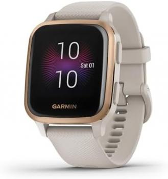 Garmin Venu Sq Music Edition GPS Smartwatch 33mm - Light Sand - 010-02426-01