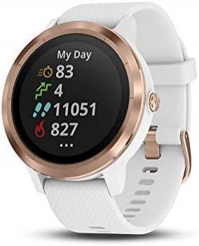 Garmin 010-01769-09 vívoactive 3, GPS Smartwatch with Contactless Payments and Built-in Sports Apps, 1.2", White/Rose Gold (Renewed)