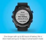 Garmin Descent Mk2i Titanium Carbon Gray DLC with Black Band (Renewed)