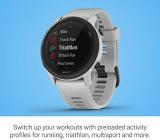 Garmin Forerunner 745, GPS Running Watch, Detailed Training Stats and On-Device Workouts, Essential Smartwatch Functions, Whitestone (Renewed)