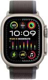 Apple Watch Ultra 2 [GPS + Cellular, 49mm] Titanium Case with Blue/Black Trail Loop, S/M (Renewed)