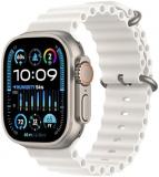 Apple Watch Ultra 2 [GPS + Cellular, 49mm] - Titanium Case With White Ocean Band, One Size (Renewed)