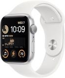 Apple Watch SE (2nd Gen) (GPS + Cellular, 44mm) - Silver Aluminum Case with White Sport Band, M/L (Renewed)