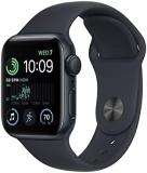 Apple Watch SE (2nd Gen) [GPS 40mm] Smart Watch w/Midnight Aluminum Case & Midnight Sport Band - M/L. Fitness & Sleep Tracker, Crash Detection, Heart Rate Monitor, Retina Display, Water Resistant