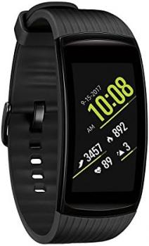 SAMSUNG Gear Fit2 Pro Smart Fitness Watch (Large), Liquid Black - SM-R365NZKAXAR (Renewed)