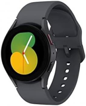 SAMSUNG Galaxy Watch 5 40mm Bluetooth Smartwatch w/Body, Health, Fitness and Sleep Tracker, Improved Battery, Sapphire Crystal Glass, Enhanced GPS Tracking, US Version, Gray (Renewed)