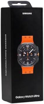 Galaxy Watch Ultra, Smartwatch titanium gray, Navy Band orange, 47mm