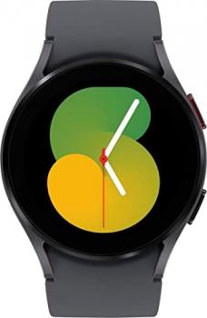 SAMSUNG Galaxy Watch 5 [2022] Latin Specs (40mm) Bluetooth Aluminum Case BioActive Sensor Sleep Tracking Heart (40mm, Gray/Graphite + 15W Wall Charger)
