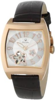 Bulova Women's 97P101 BVA Series Floral Aperture Dial Watch