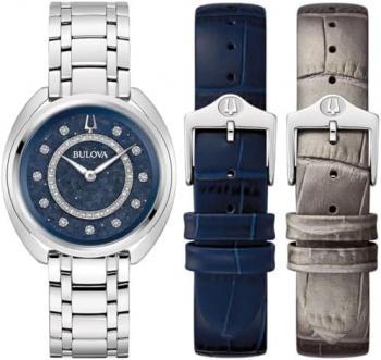 Bulova 96X160 Women's Grey Steel 34mm Watch