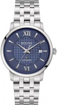 Bulova Hudson Automatic 39mm 96B447, silver, Silver, bracelet