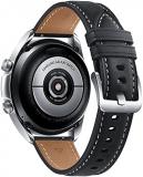 SAMSUNG Galaxy Watch 3 Stainless Steel (41mm) SpO2 Oxygen, Sleep, GPS Sports + Fitness Smartwatch, IP68 Water Resistant, International Model - No S Pay SM-R850 (Fast Charge Cube Bundle, Silver)