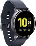 SAMSUNG Galaxy Watch Active2 (Silicon Strap + Aluminum Bezel) Bluetooth - International Heart Rate Monitor (Aqua Black, R830-40mm)