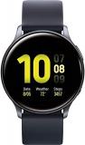 2V8M Samsung Galaxy Watch Active2 (Silicon Strap + Aluminum Bezel) Bluetooth - International (Renewed) Multisport Tracker (Aqua Black, R830 - 40mm)