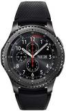 SAMSUNG - Gear S3 Frontier Smartwatch 46mm - 4G LTE Version, Dark Grey SM-R765 - Leather Wrist Straps & Silicone Bands Included (Renewed)