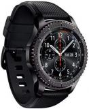 SAMSUNG - Gear S3 Frontier Smartwatch 46mm - 4G LTE Version, Dark Grey SM-R765 - Leather Wrist Straps & Silicone Bands Included (Renewed)