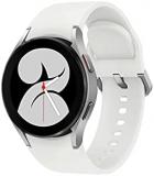 Samsung Galaxy Watch 4 40mm Smartwatch with ECG Monitor Tracker for Health Fitness Running Sleep Cycles GPS Fall Detection LTE US Version, Silver (Renewed)