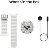 Samsung Galaxy Watch Ultra (2024) 47mm LTE AI Smartwatch w/Energy Score, Wellness Tips, Heart Rate Tracking, Sleep Monitor, Fitness Tracker, GPS, Titanium White [US Version, 1Yr Manufacturer Warranty]