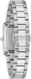 Bulova Ladies Quartz Dress Classic Watch, Silver-Tone Stainless Steel Bracelet, Blue Dial, 3 Hand (Style: 96P262)