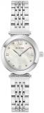 Bulova Ladies Quartz Dress Classic Watch, Silver-Tone Stainless Steel Bracelet, White Dial Style: 96P260