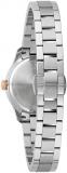 Bulova Ladies Classic Mini Wilton 3-Hand Quartz Silver Stainless Steel Watch, Day Date, 29mm