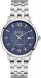 Bulova Hudson Automatic 39mm 96B447, silver, Silver, bracelet