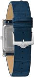 Bulova Men's Classic Sutton 3-Hand Calendar Blue Leather Strap, Patterned Dial, Sapphire Crystal, 29 x 41mm Style: 96B442