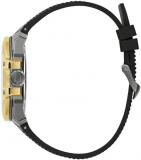 Bulova Men's Automatic Performance Maquina Watch, Black Silicone Strap, Gray Heartbeat Skeleton Dial, 42 Hour Power Reserve (Style:98A310)