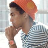 Bulova Marine Star Orange Dial and Stainless Steel Bracelet Watch | 43.5mm | 96B395