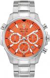 Bulova Marine Star Orange Dial and Stainless Steel Bracelet Watch | 43.5mm | 96B395