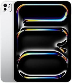 Apple iPad Pro 11-Inch (M4): Built for Apple Intelligence, Ultra Retina XDR Display - Nano-Texture Glass, 1TB, 12MP Front/Back Camera, LiDAR Scanner, Wi-Fi 6E, Face ID, All-Day Battery Life — Silver