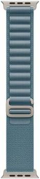 Apple Watch Band - Alpine Loop - 49mm - Light Blue - Small - Natural Titanium Finish