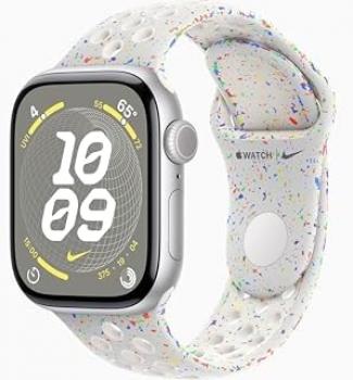 Apple Watch Series 10 [GPS + Cellular, 46mm] - Silver Aluminum Case with Pure Platinum Nike Sport Band, M/L (Renewed)
