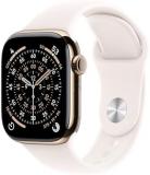Apple Watch Series 11 [GPS + Cellular 42mm] Smartwatch with Gold Titanium Case w...