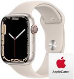 Apple Watch Series 7 [GPS + Cellular 45mm] Smart watch w/Starlight Aluminum Case...