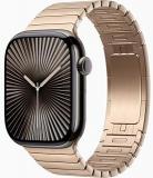 Apple Watch Series 10 [GPS, 42mm] - Slate Titanium Case with Gold Link Bracelet ...